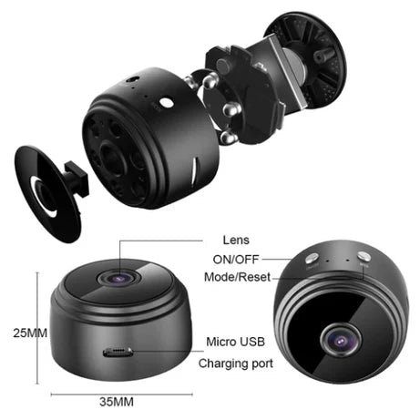 Mega Sale – Mini Portable A9 Wireless Security Camera 1080P HD – Smart Home Spy Cam