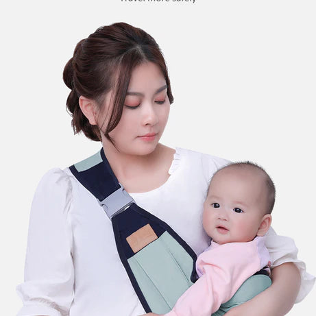 Adjustable Newborn Baby Carrier Sling Wrap – Breathable Shoulder Backpack for Baby Holding & Feeding