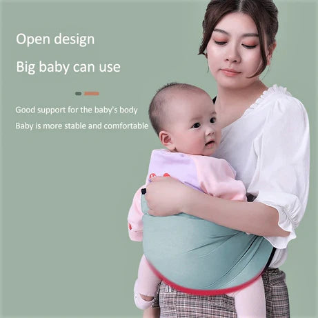Adjustable Newborn Baby Carrier Sling Wrap – Breathable Shoulder Backpack for Baby Holding & Feeding