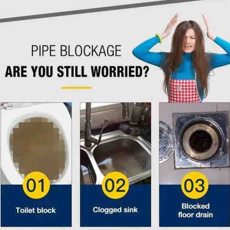 Drain & Sink Cleaner – Powerful Deep Cleaning Formula for Clogs, Grease & Odor Removal