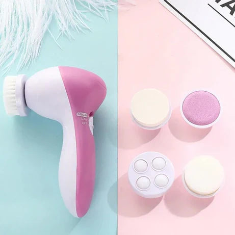 Mega Sale – Imported 5-in-1 Beauty Care Face Massager (Cell Operated) – Trendy & Luxurious Skincare Tool Rs 899
