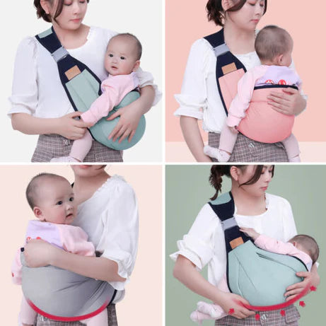 Adjustable Newborn Baby Carrier Sling Wrap – Breathable Shoulder Backpack for Baby Holding & Feeding